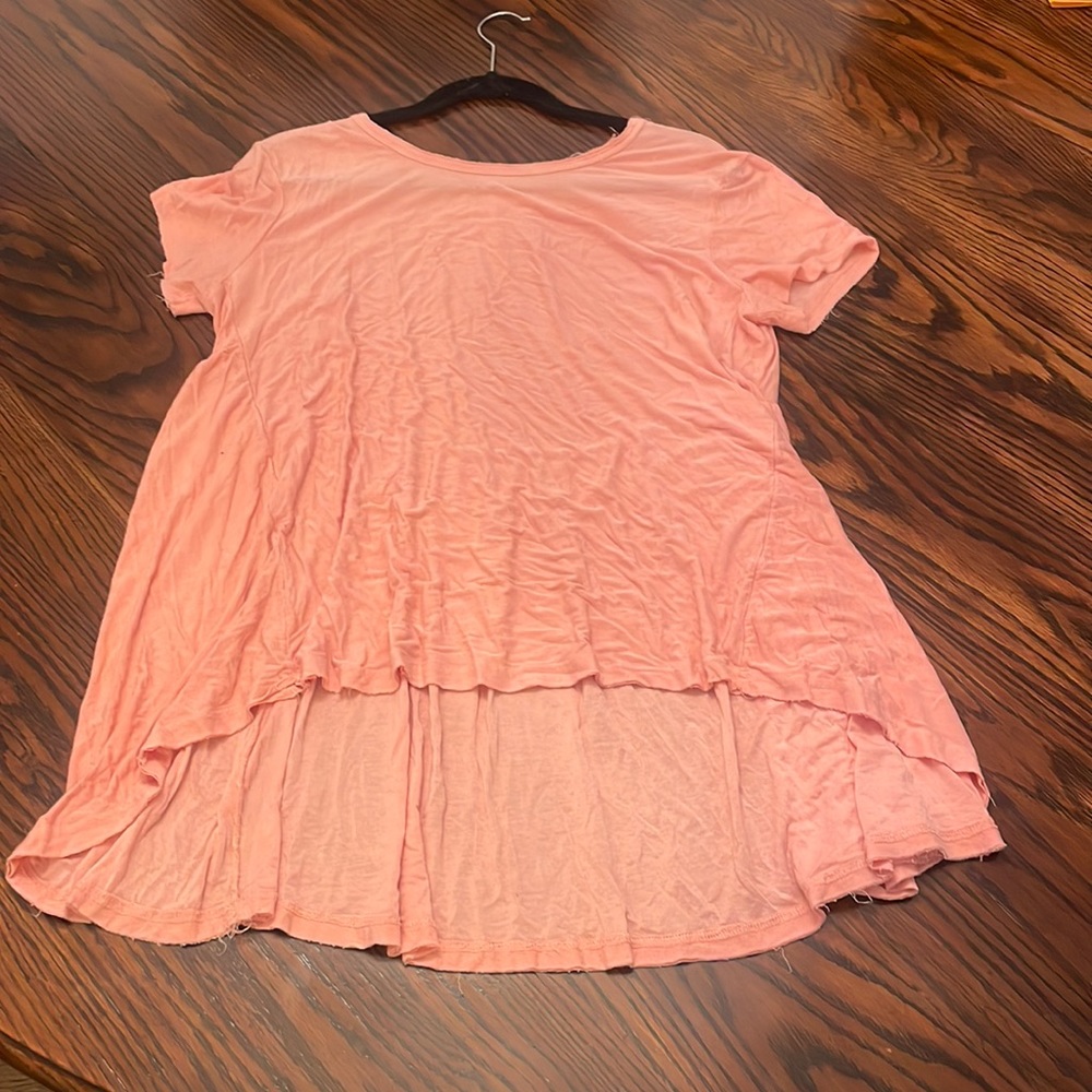 Large light pink top